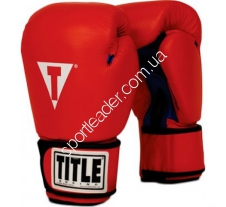 Перчатки Title Boxing Leather красные 12 oz 2048 купить в интернет магазине СпортЛидер