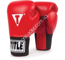 Перчатки Title Professional красные 14 oz 2093 купить в интернет магазине СпортЛидер