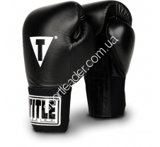 Перчатки Title Professional черные 16 oz 2093 купить в интернет магазине СпортЛидер